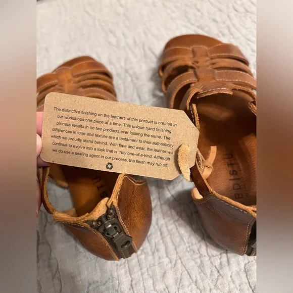 NWT Bed Stu Tan Strappy Leather Sandals - Picture 5 of 8